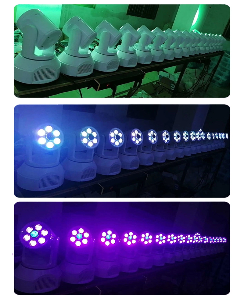 6PCS LED+1 Laser Wash Gobo Pattern Laser Moving Head Super Beam Light for Clear Bar KTV