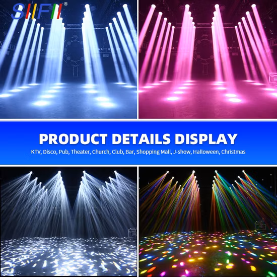 6 pezzi LED + 1 lavaggio laser modello gobo testa mobile laser luce super fascio per barra trasparente KTV